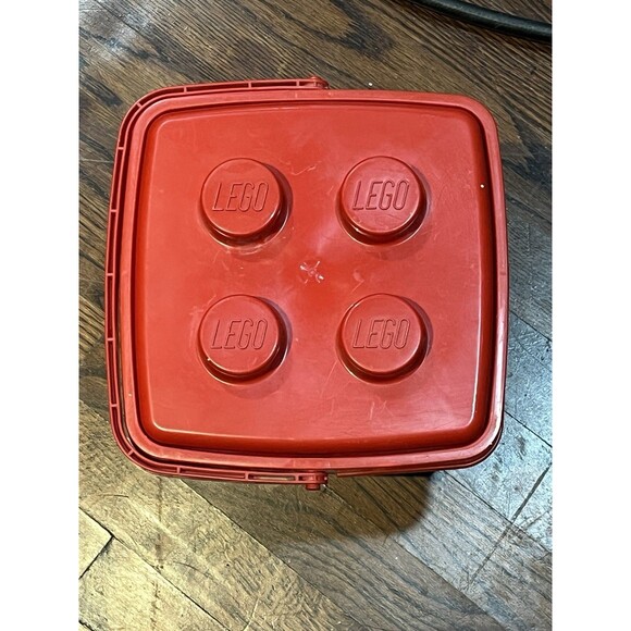 Large Red Lego Container 1980s Bucket Empty - Etsy Vintage  DUPLO Red Storage Container & Regular s 1987 3lbs 5oz